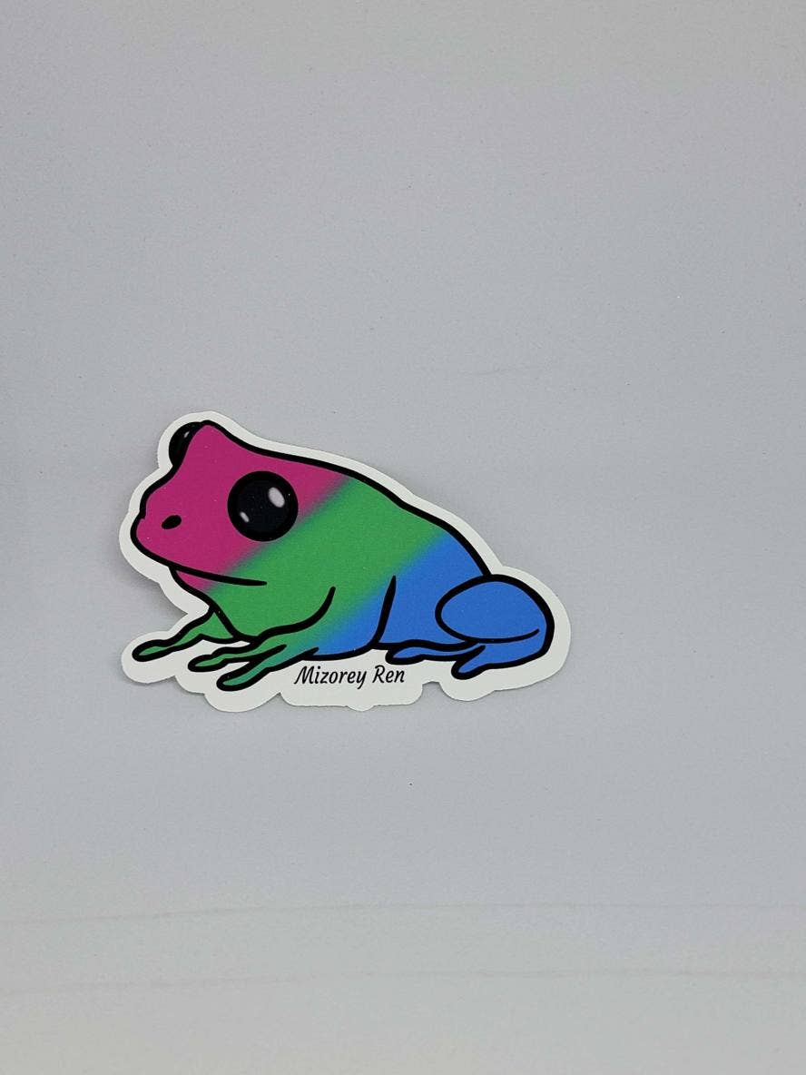 Mizorey Ren - Wholesale Sticker - Poly Frog Sticker1