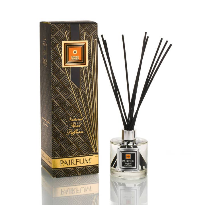 Reed Diffuser Tower | Large Room Diffuser - Cognac & Vanilla for wholesale by Pairfum London