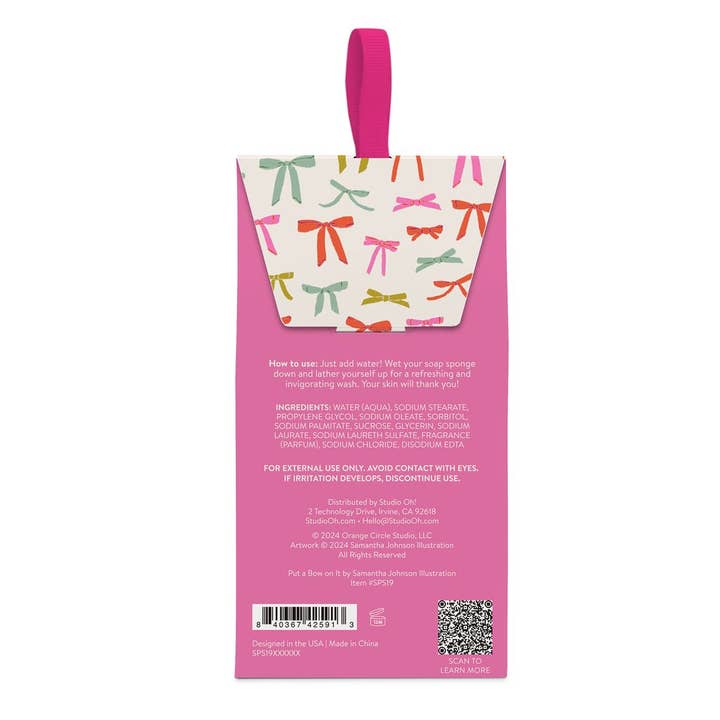 Studio Oh! - Wholesale Bath Pouf/Sponge - Put a Bow On It Soap Sponge3