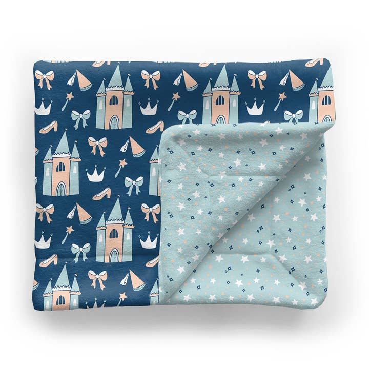Børn Minky Blanket | Smuk prinsesse for engroshandel hos Audrey & Bear