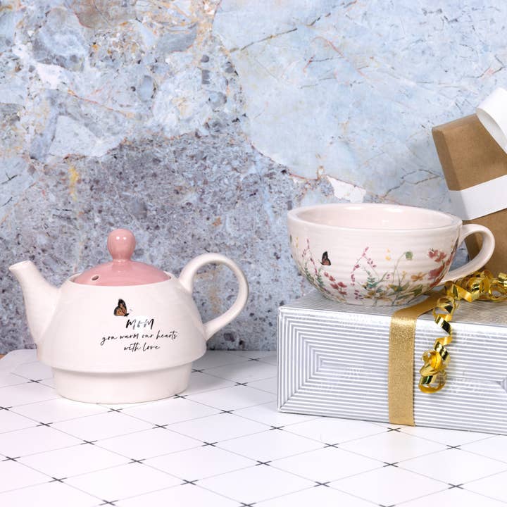 Pavilion - Wholesale Tea Set - Mom - Tea for One
(14.5 oz Teapot & 10 oz Cup)