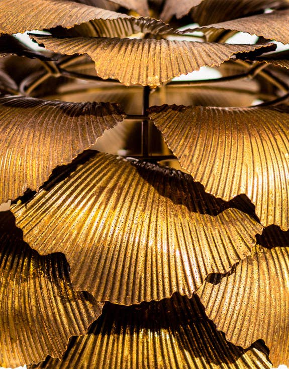 McGowan & Rutherford Ltd – Großhandel Akzent-/Schreibtischleuchte – Gingko-Blatt-Tischlampe2