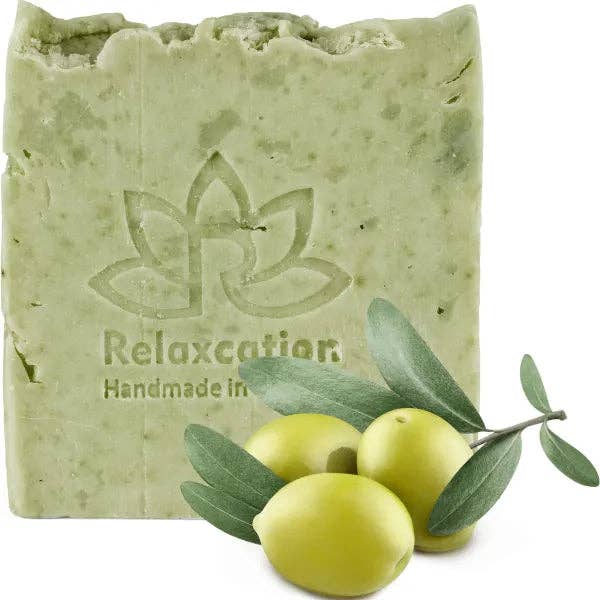 Relaxcation - Vente Pains de savon - Savon biologique avec huile d'olive et feuilles d'olivier7