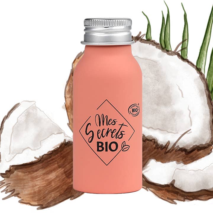 Huile végétale de coco bio - 200 ml pour la vente par MES SECRETS BIO