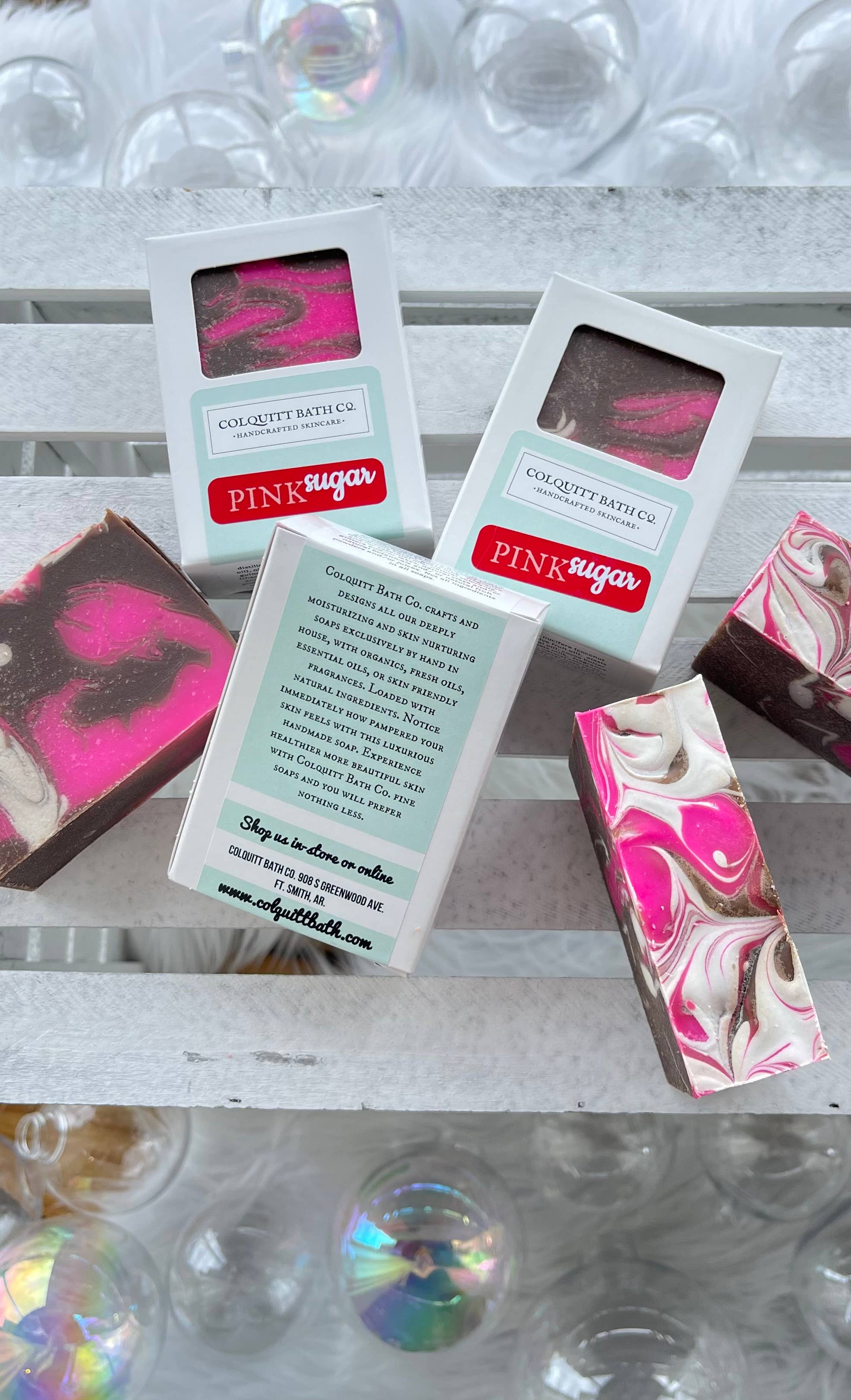 Colquitt Bath Co. – wholesale Tvål – Rosa sockertvål 5,5 oz2