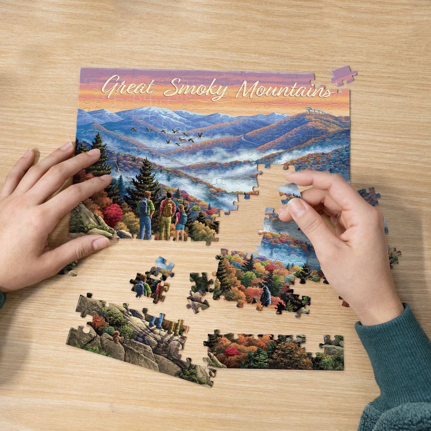 Boardwalk Puzzle Company - Wholesale Puzzle - Adult - Great Smoky Mountains - Personal Puzzle - 210 Piece5