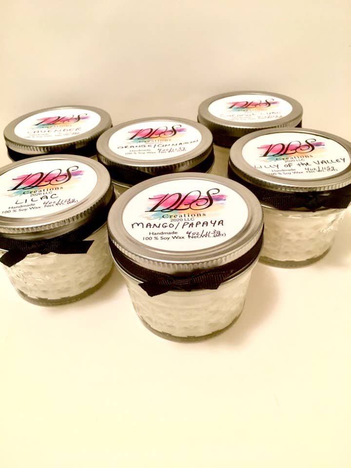 Strong Scented Soy Candles 4oz for wholesale by Dlscreations2020