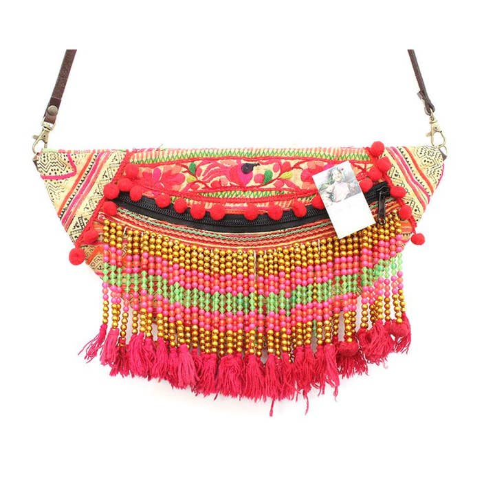 Lumily - Wholesale Crossbody Bag - Women's - Beaded Fringe Cross-Body Purse | Limited Edition - Thailand