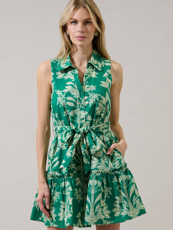 Zady Sleeveless Mini Dress Estela Floral for wholesale by Sugarlips