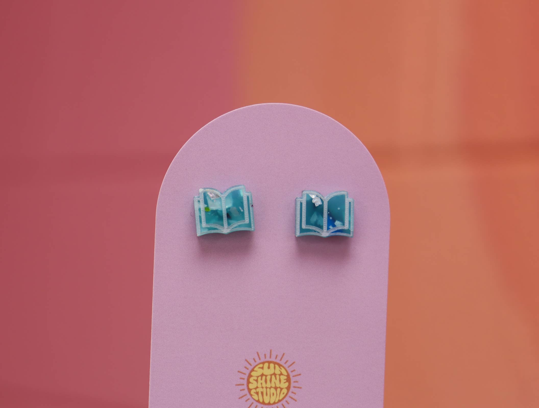 Sunshine Studio - Wholesale Stud/Post Earrings - Open Book Tiny Stud Earrings0