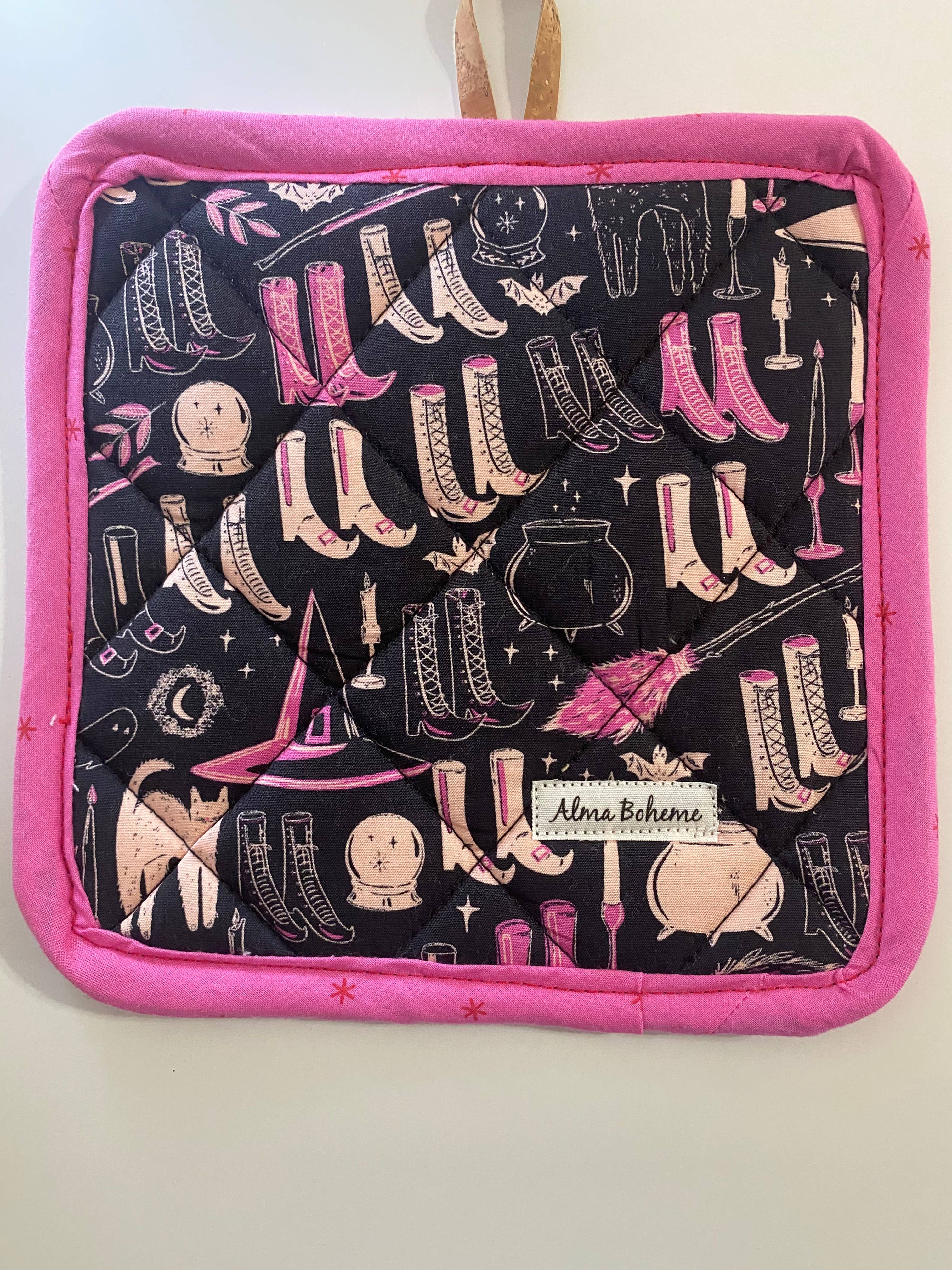 Alma Boheme Handmade - Venta al por mayor Manoplas para horno/ollas - Manopla de horno de corcho y algodón18