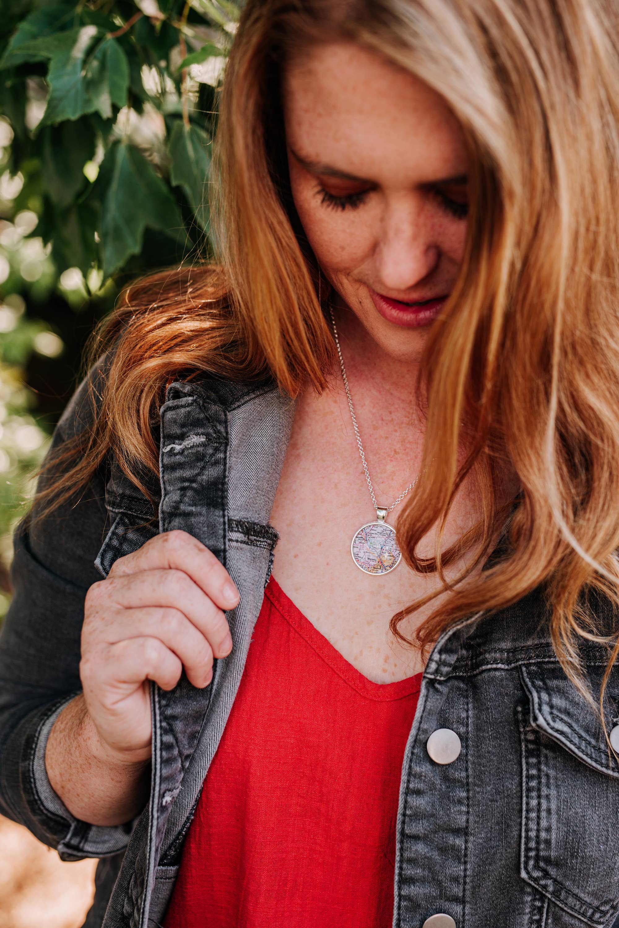 Whimsy Spirit Shop - Wholesale Pendant/Charm Necklace - Custom Map Necklace - U.S. City of your choice6