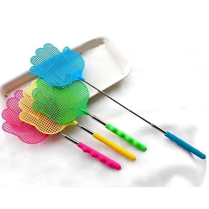 12pk Palm Fly Mosquito Swatter Extensible for wholesale by Diacly