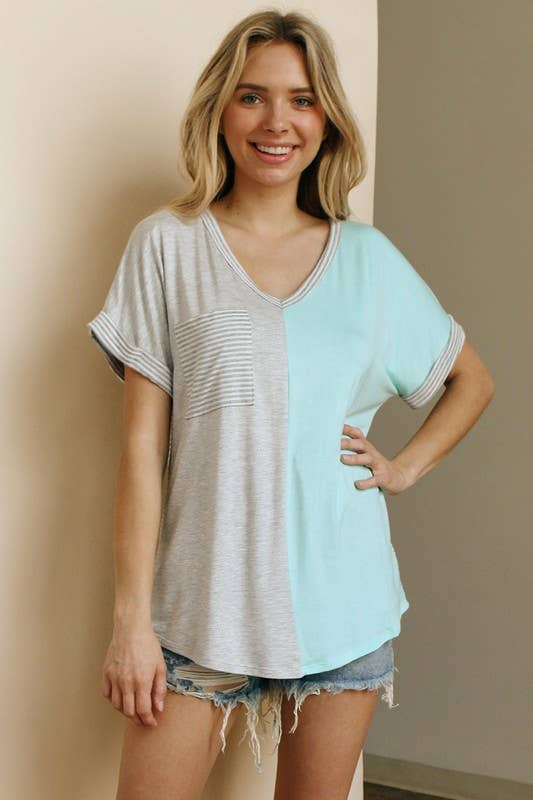 lovely melody - Wholesale Knit Top - Women's - LMT2377-Close Friendship V Neck Top5