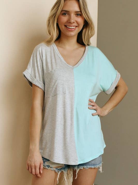 lovely melody - Wholesale Knit Top - Women's - LMT2377-Close Friendship V Neck Top5