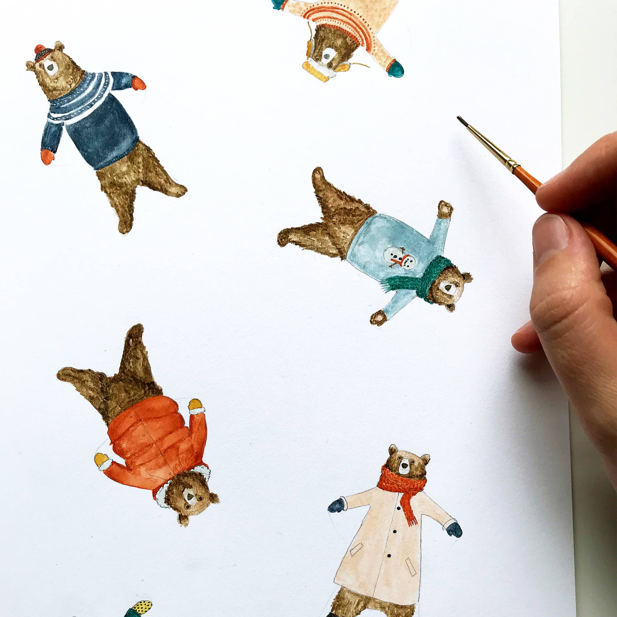 Mister Peebles - Wholesale Christmas Card - Snow Angels Christmas Card - Single3