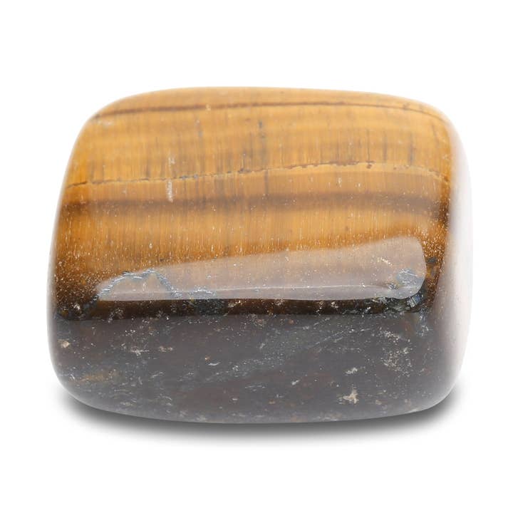Pierre roulée “de Réconfort “ en Oeil de Tigre pour la vente par KARMA YOGA SHOP