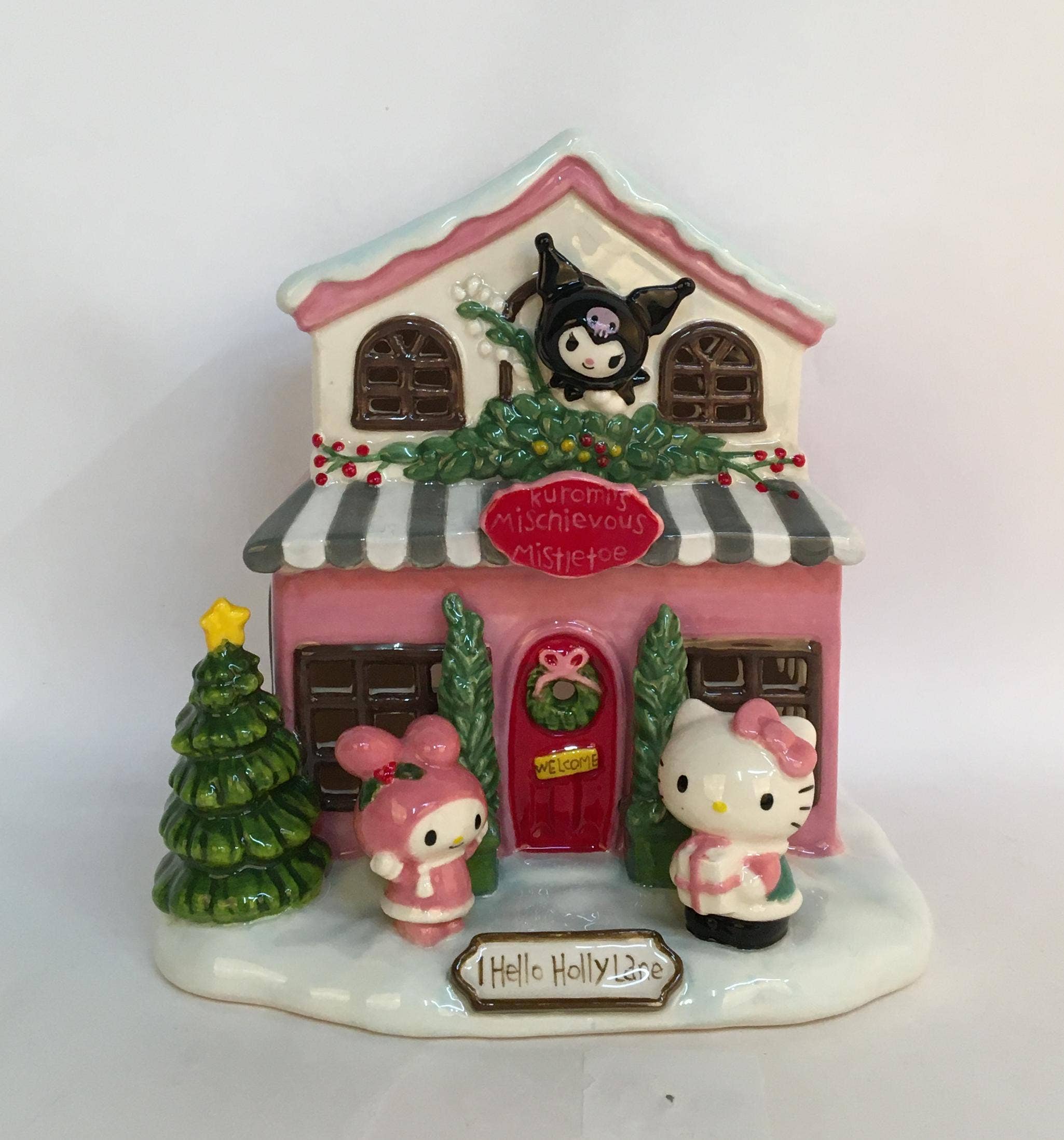 Blue Sky Clayworks - Wholesale Christmas Decoration - Kuromi's Mischievous Mistletoe Candle House
0