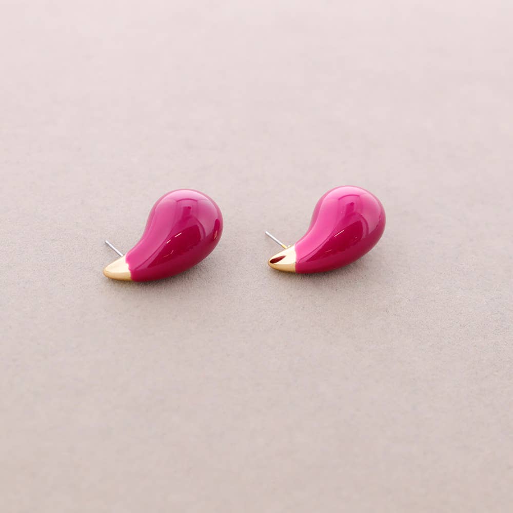 Sonata - Wholesale Dangle Earrings - Gota Metal Enamel Earrings