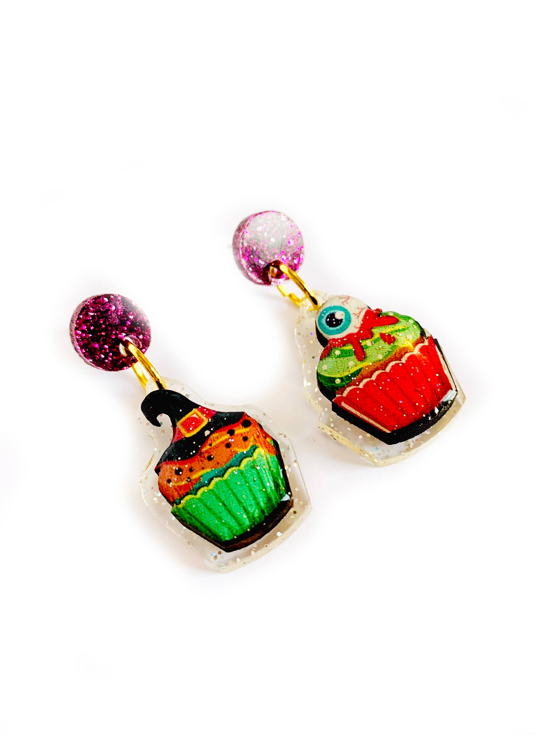 Rosie Rose Parker - Wholesale Dangle Earrings - horror cupcake earrings halloween earrings statement5