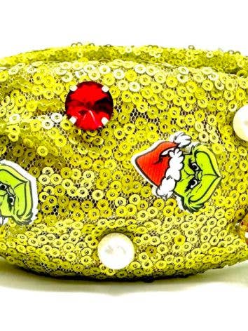 Christmas Grinch Headband for wholesale by Cora's Den
