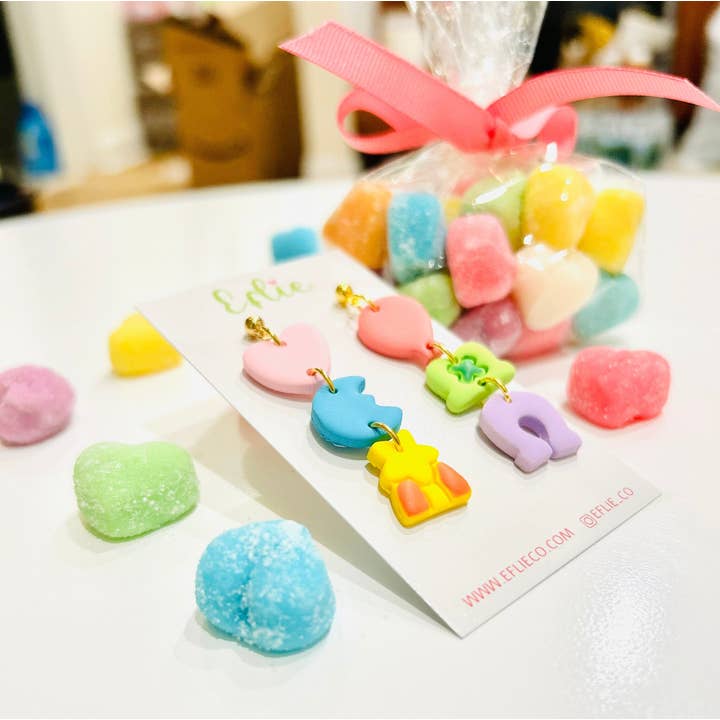 Eflie - Wholesale Dangle earrings - St Patrick's Lucky Charms Marshmallow Clay Earrings3