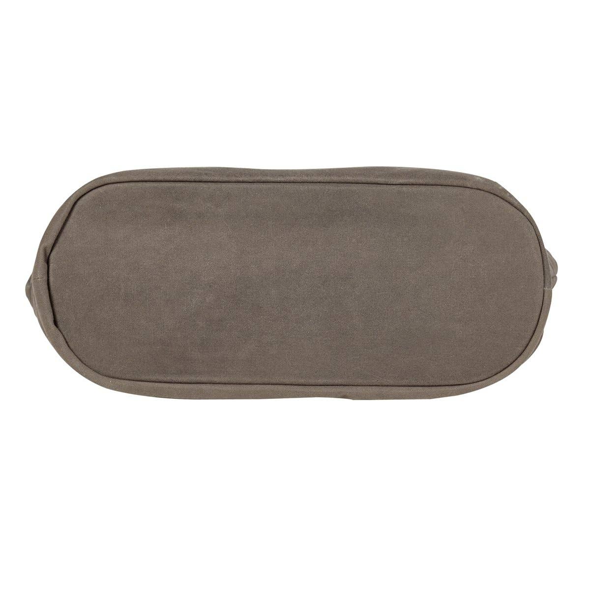 Clava Leathergoods and Accessories - Venta al por mayor Bolsa de asa- Mujer - Bolso tote de lona y piel encerada - Gris-Negro6