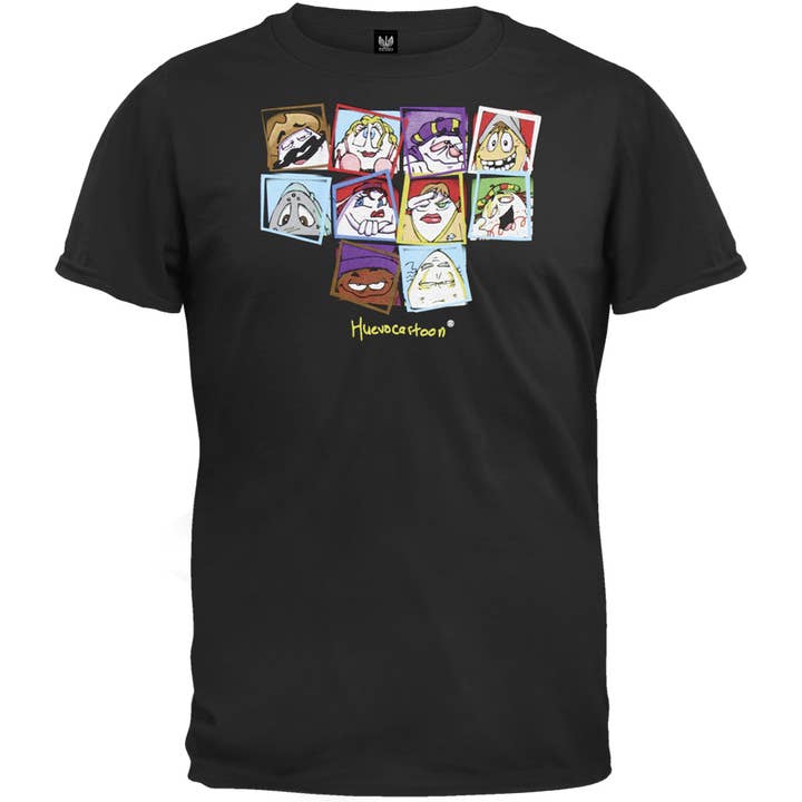 Official Store - Wholesale Screen Printed T-Shirt - Men's - Huevo Cartoon - Huevo Squares Men's T Shirt