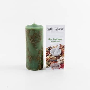 Las Velas de Mariano - Wholesale Votive Candle - San Cipriano Herbal Candle