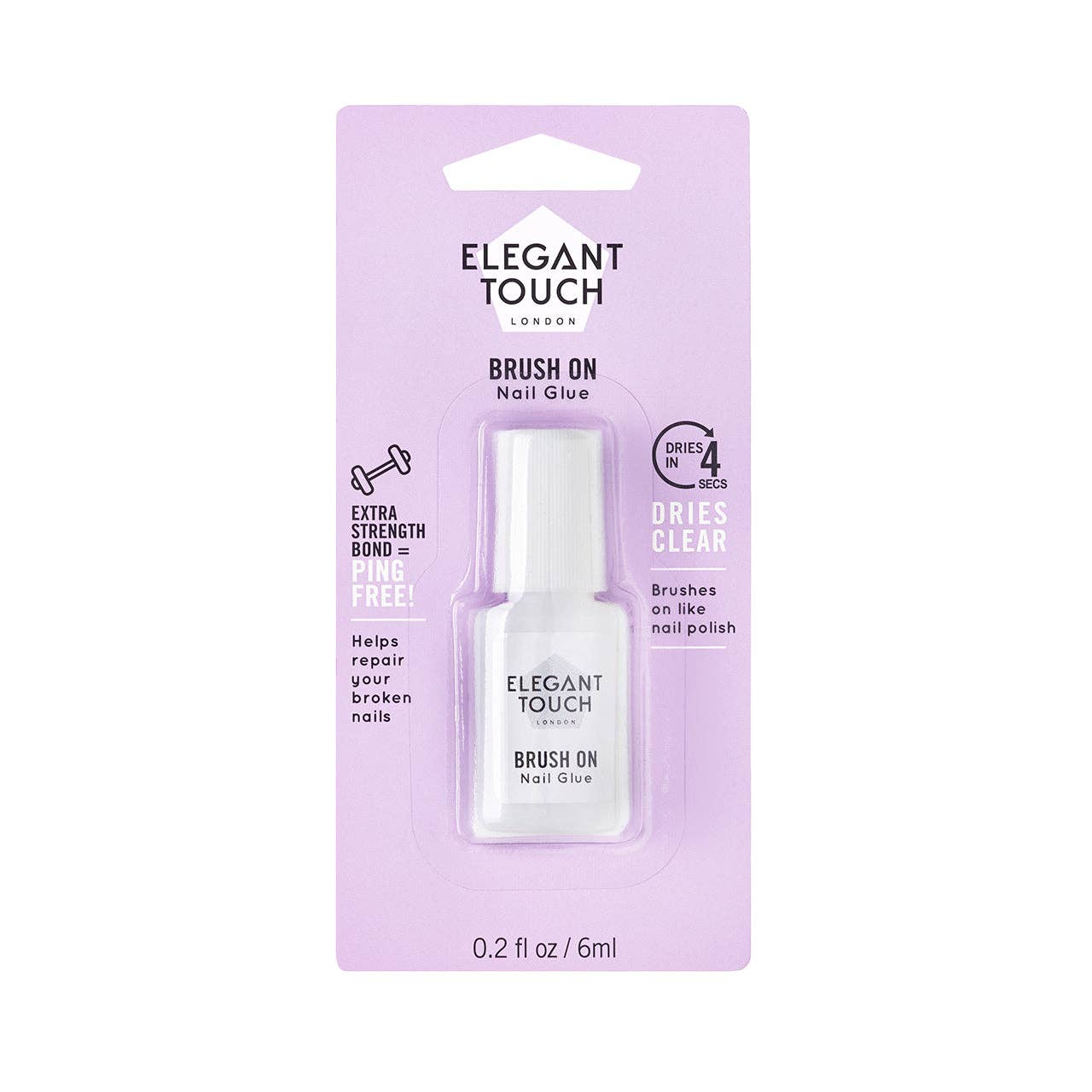 Beauty Goddess - Wholesale Nagelharder/versterker - Elegant Touch Kwastje Nagellijm 6ML0