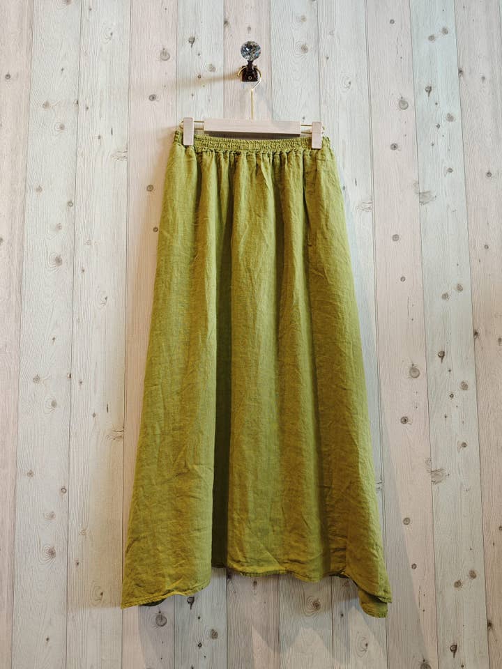 Linen & More - Wholesale Skirt - Women's - REF 1369 100% LINEN SKIRT3