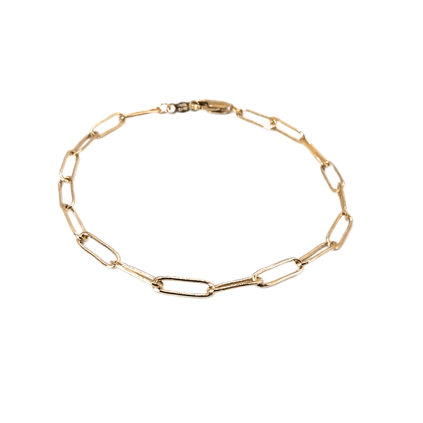 erin gray - Wholesale Link & Chain Bracelet - Essential Petite Paperclip Links Bracelet in 14k gold-filled0