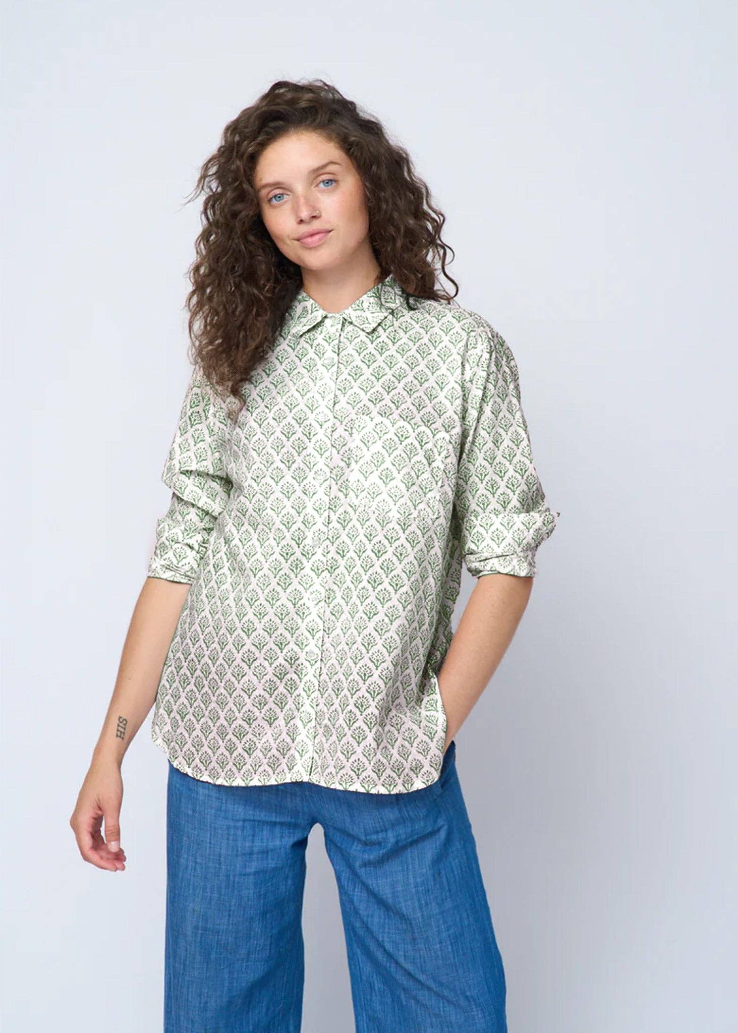 Good Boyfriend Shirt - Sunflower Olive for wholesale on Faire