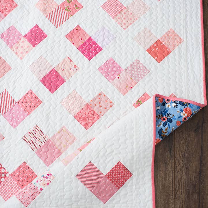 Quilty Love – wholesale Craft sewing kit – Quilty Hearts PAPER Quilt Pattern3