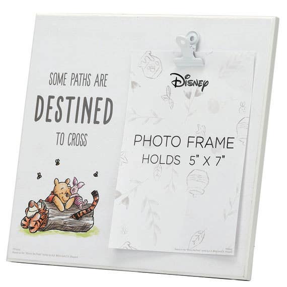 Open Road Brands, LLC - Wholesale Picture Frame - Winnie The Pooh Paths Destined To Cross Photo Clip Frame
