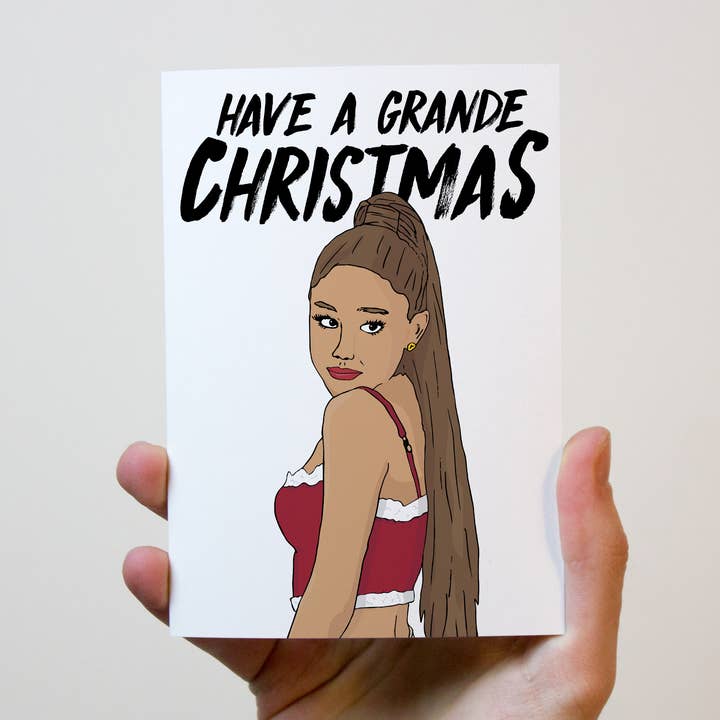 Ariana Grande Julekort for engroshandel hos Freckle and Specs