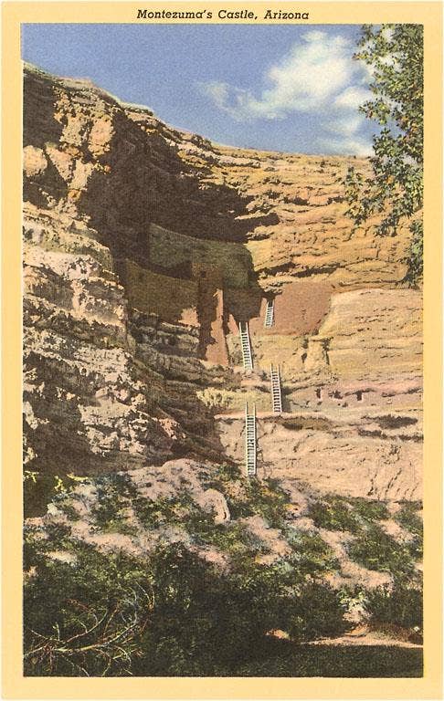Found Image Press - Wholesale Magnet - Magnet AZ-27 Montezuma's Castle0