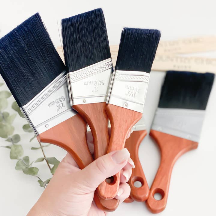 Country Chic Paint - Wholesale Paint/Wax Brush - Short-Handle Paint Brush - Synthetic Bristles5