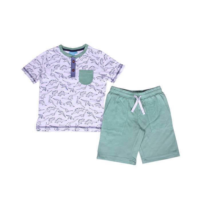 Juego de 2 piezas Origami Dino - Bebés, niños pequeños y niños pequeños para venta al por mayor de Bear Camp