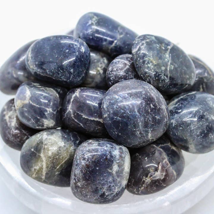 Iolite Tumbled 1KG/2Lbs for wholesale by Quasar Gems USA