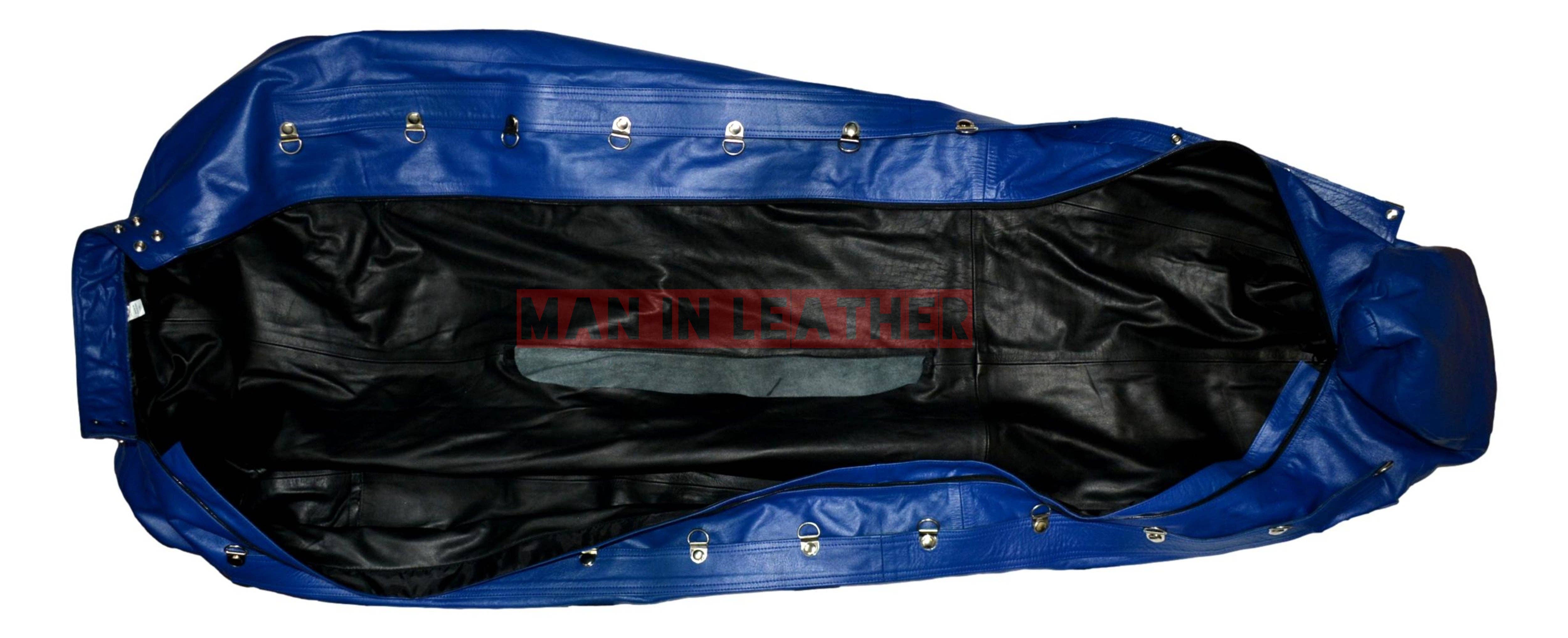 Meninleather - Vendita all'ingrosso Sacco nanna - Neonati - Borsa bondage Sacco a pelo in vera pelle di mucca con restrizioni Sacco a pelo in pelle premium15