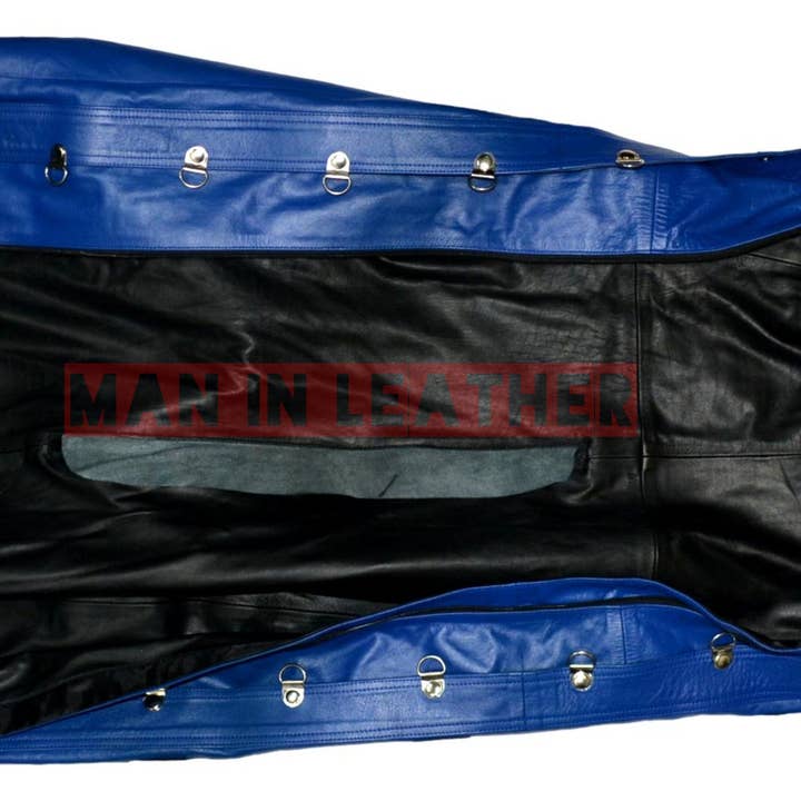 Meninleather - Vendita all'ingrosso Sacco nanna - Neonati - Borsa bondage Sacco a pelo in vera pelle di mucca con restrizioni Sacco a pelo in pelle premium15