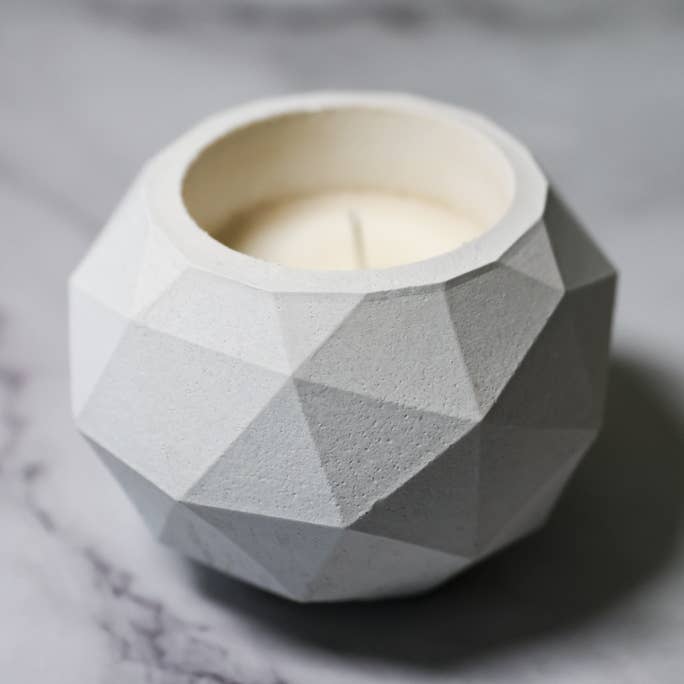 The Craft of Wandering – Engroshandel Glaslys – 3 „x 2" Geodætisk Hvid Bambus Soy Candle0