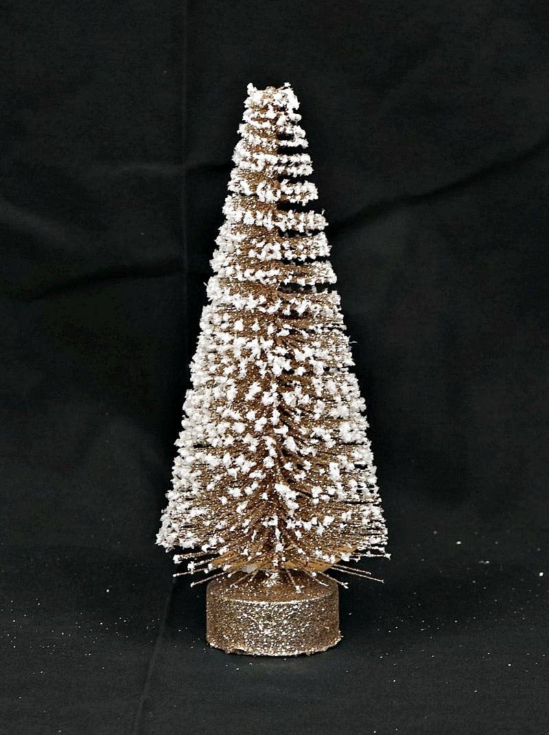 Impressive Enterprises, Inc. - Wholesale Christmas Decoration - 11217- 8in Champaign White Glitter Mini Tree0