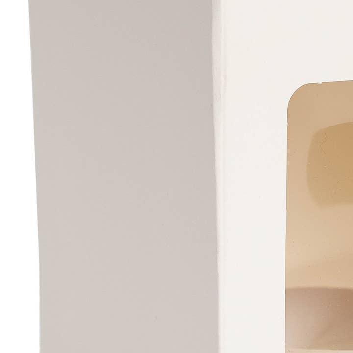 Individual Cupcake Box with Window - Pack of 12 - White for wholesale on Faire