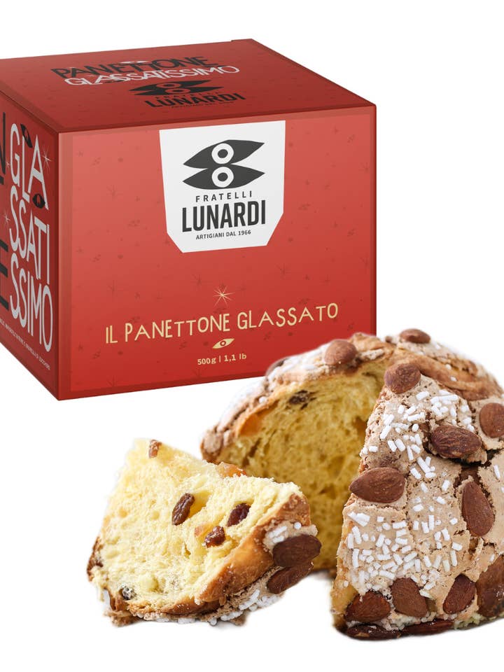 Glazed panettone 500g for wholesale by Fratelli Lunardi srl