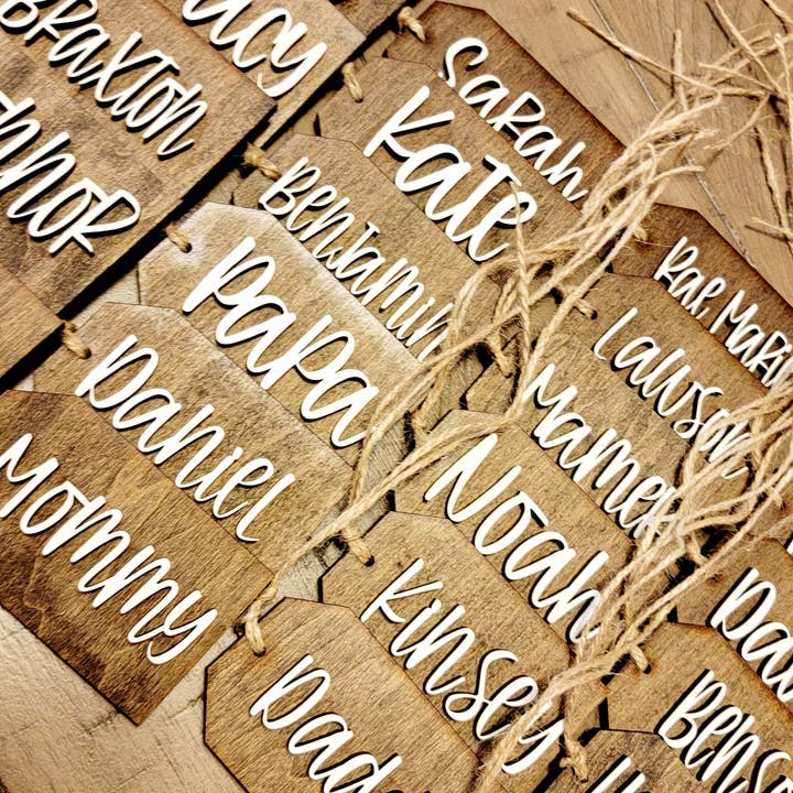 Christmas Stocking Tags for wholesale by OllieBug Tot Shop