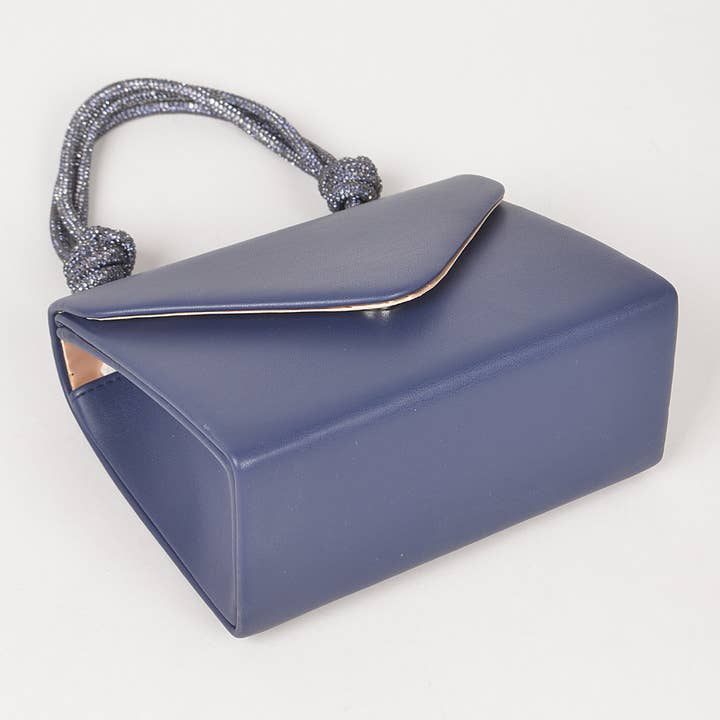 3AM BY H&D ACCESSORIES - Wholesale Crossbody Bag - Women's - Vegan Flap Bag W/Rhinestone Handle HPC5882