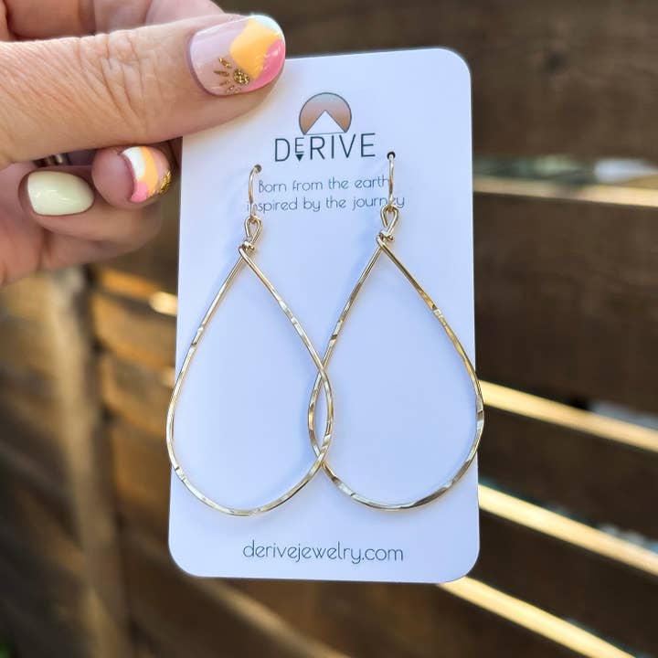 Textured Teardrop Earrings for wholesale by Derive Jewelry