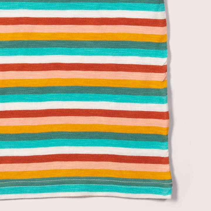 Rainbow Striped Summer Short Sleeve T-Shirt for wholesale on Faire